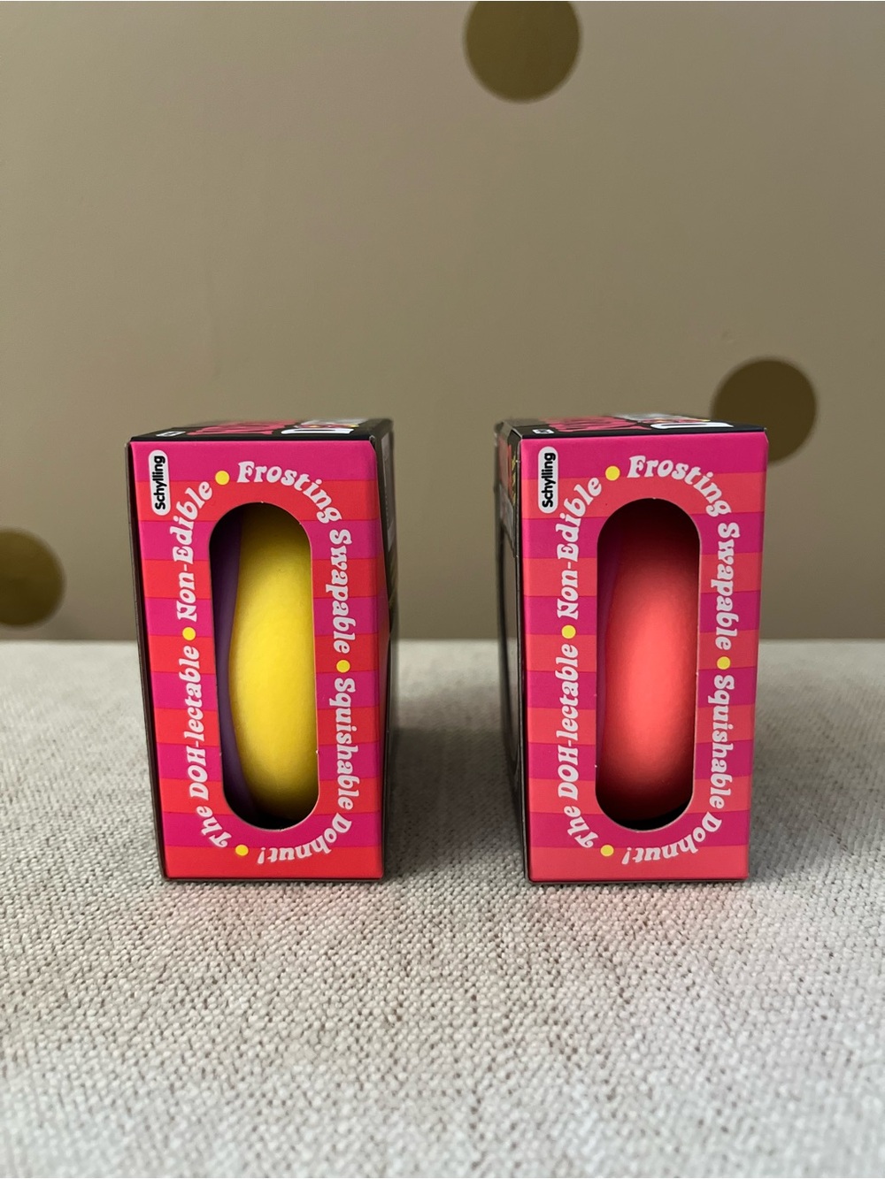 NEEDOH Donut Squishy Set - Purple & Hot Pink Frosting - Picture 2 of 4